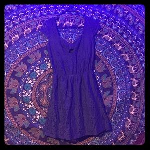 Charlotte Russe navy lace dress