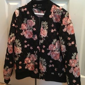 Floral Bomber Jacket