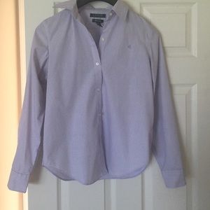 Purple and white Ralph Lauren button down