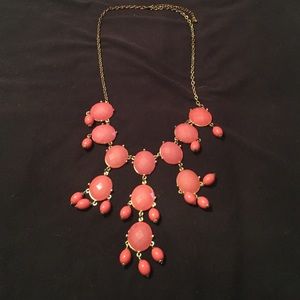 Orange/peach bubble necklace.