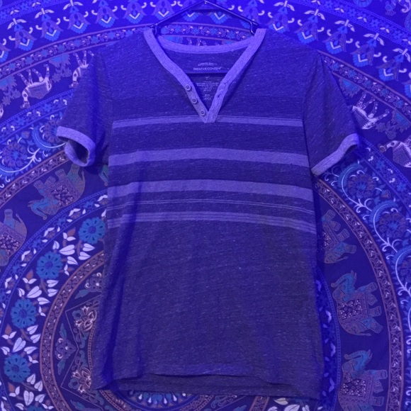 Grey striped shirt