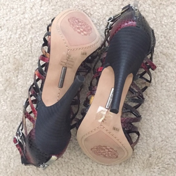 🎉HP🎉Vince Camuto Wendy Rainbow Multi Snake heels - Picture 3 of 4