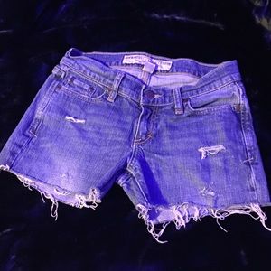 A&F Jean distressed shorts
