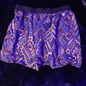 Geometric flowy skirt