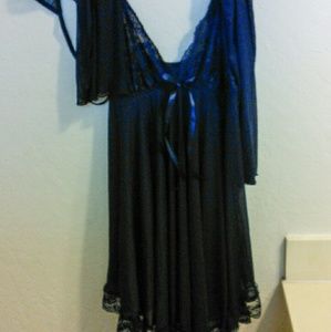 Dark Blue Babydoll Chemise