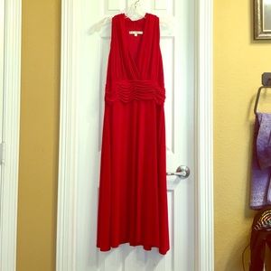 Red cocktail dress