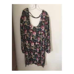Floral 70's Dress