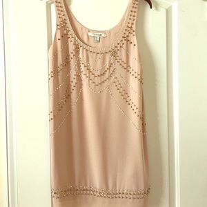 Forever 21 beaded dress. Thigh high. Barley worn.