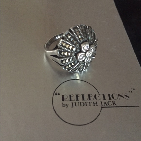 Judith Jack Marcasite Ring - Picture 2 of 9