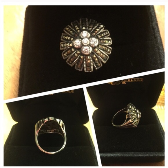 Judith Jack Marcasite Ring - Picture 4 of 9