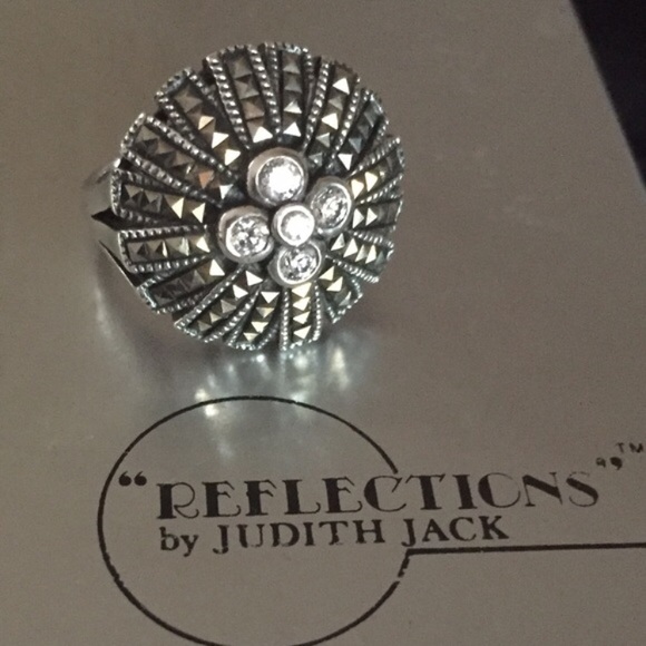Judith Jack Marcasite Ring - Picture 8 of 9