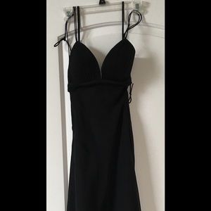 White House Black Market black Silk Lined Dress