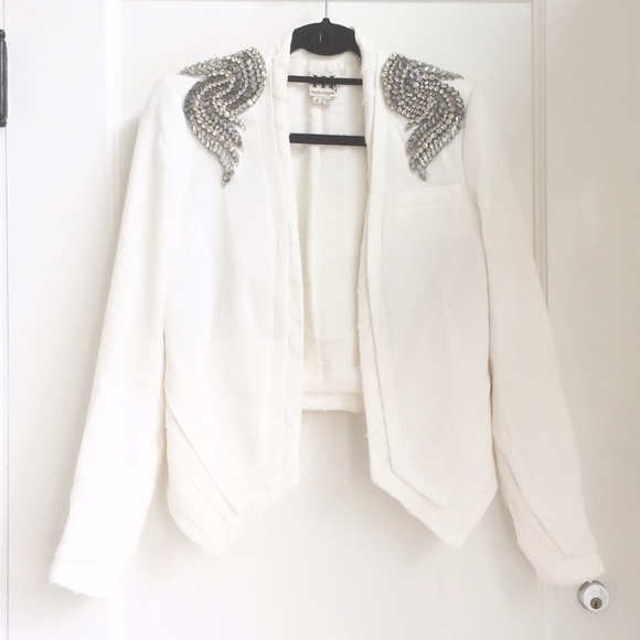 SOLD - Haute Hippie Crystal Shoulder Jacket - Picture 4 of 4