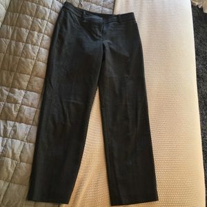 Size 4 lined ann Taylor ankle pant - grey/black