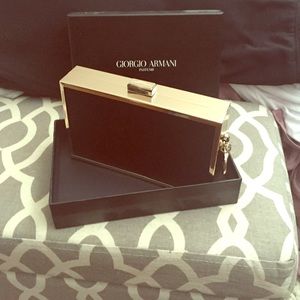 Giorgio Armani Black box clutch❤️