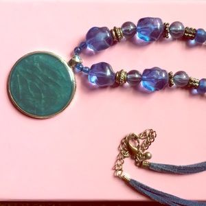 Blue necklace