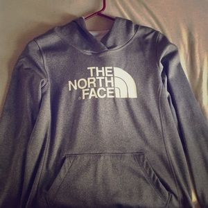 North face pull over hoodie
