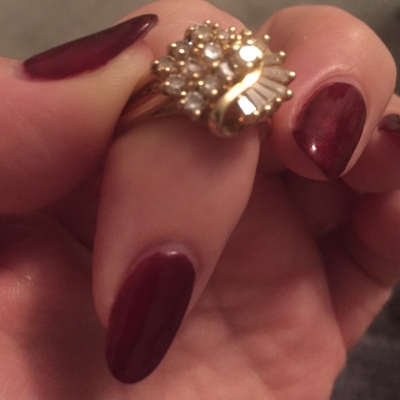 🎀 SALE 🎀Diamond Ring 14 KT Gold - FINAL PRICE - Picture 4 of 4