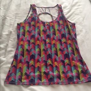 Fabletics Embra multi colored workout tank NWOT