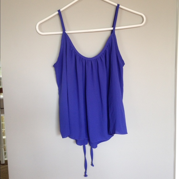 Purple chiffon tank