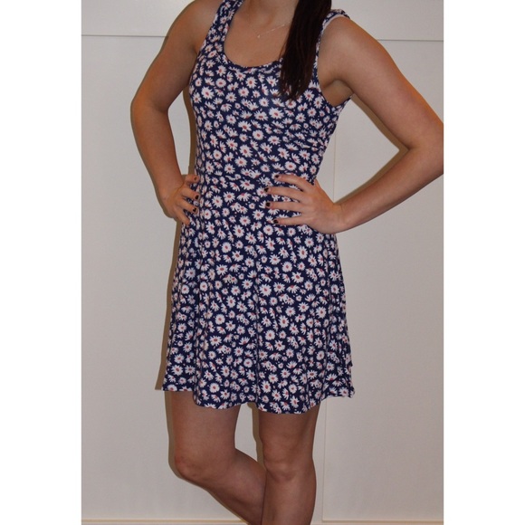 Floral Cut-Out Skater Dress