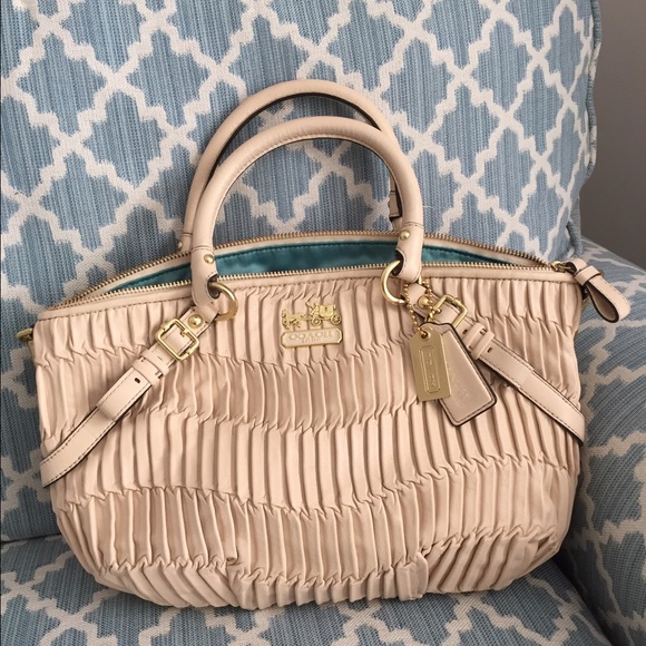 Coach Gathered Leather Madison Sophia Satchel