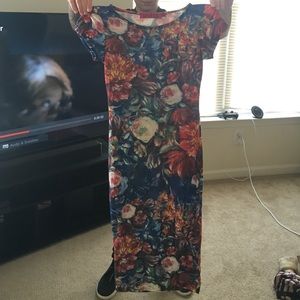 Floral Midi Bodycon Dress