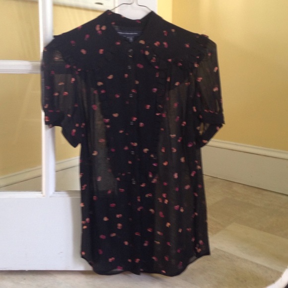French Connection, semi-sheer size 2 shirt