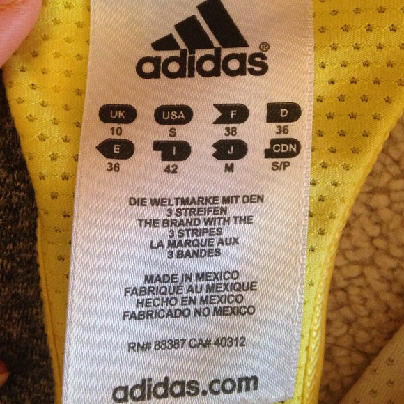 ‼️‼White&Yellow Bundled Adidas techfit tanks!‼️‼️ - Picture 3 of 4