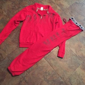 Pink sweat suit