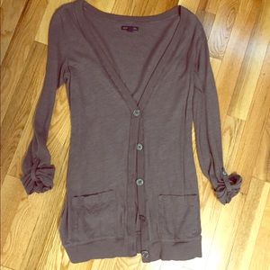 Grey American eagle boyfriend cardigan