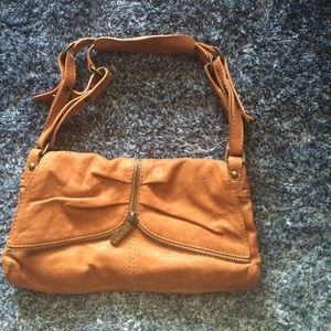 Kooba flap shoulder bag saddle color