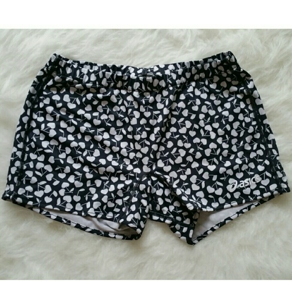Asics Heart Cherry Print Workout Shorts