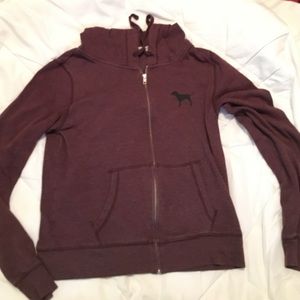 Pink Zip Up Sweatshirt