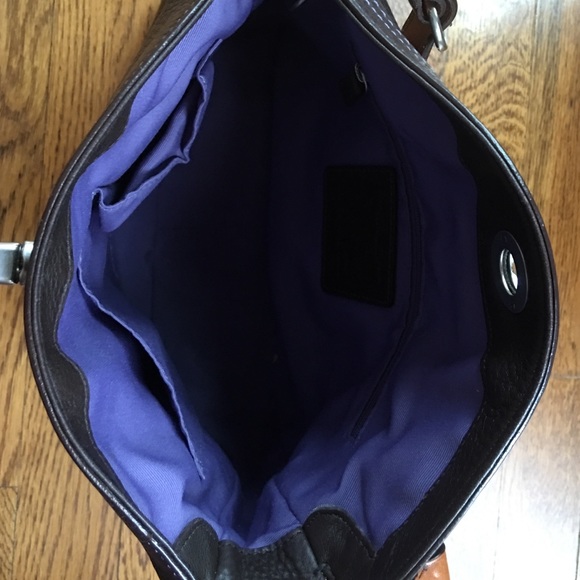 Brown leather Coach handbag - Picture 3 of 3