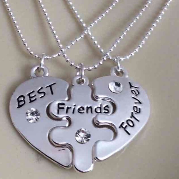 ⭐️Sale⭐️Heart &Puzzle Friendship Necklace gift - Picture 2 of 2