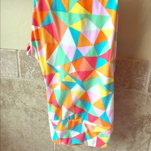 EUC Lularoe leggings, TC, stained glass
