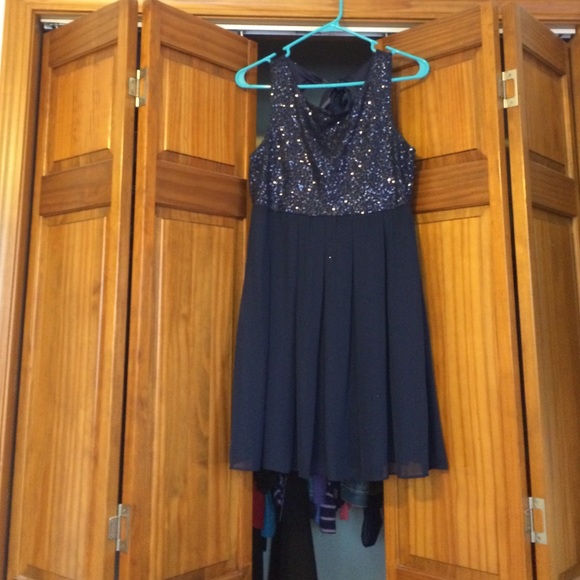 Navy blue Semi formal/causal dress.