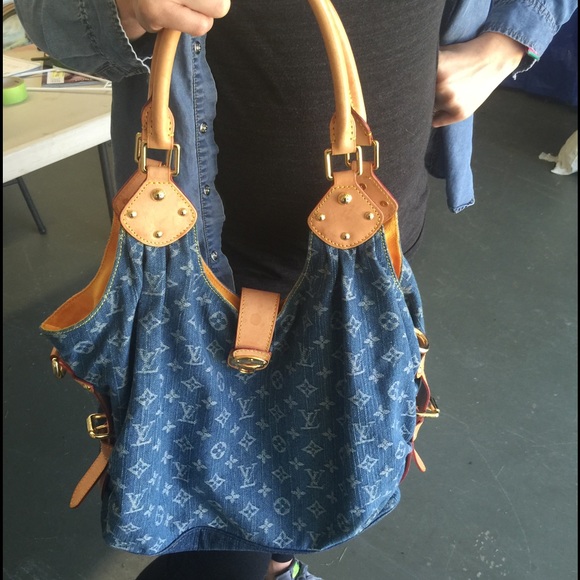 100% Authenic LV denim purse