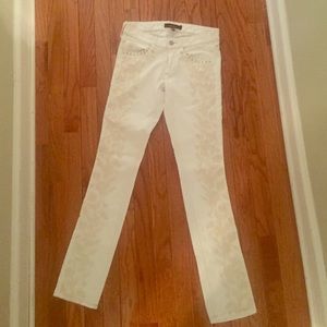 Isabel Marant embroidered white skinny jean