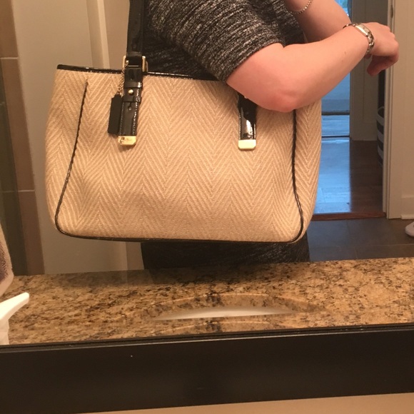 Brand New Cole Haan Bag with Black Patent Accents - Picture 4 of 4