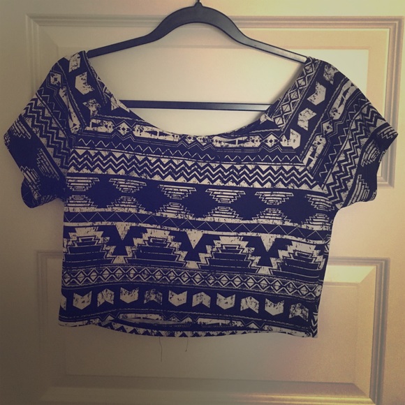 Aztec crop top