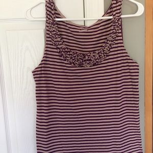 Loft sleeveless blouse large