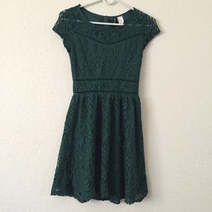 H&M Green Lace Dress