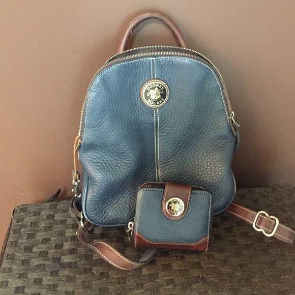 Dooney & Bourke backpack purse and wallet.