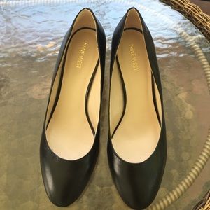 Nine West Black Wedge Heels