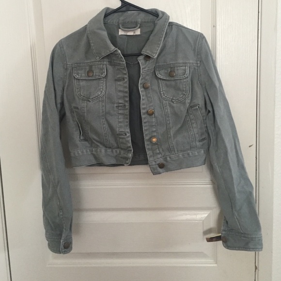 Olive denim jacket