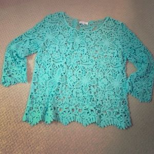 Delia's Crochet-Knit Top