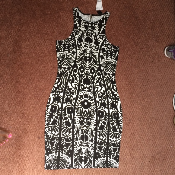 H&M High Neck Bodycon Dress