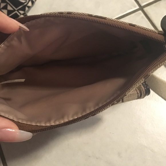 Inside of coach bag